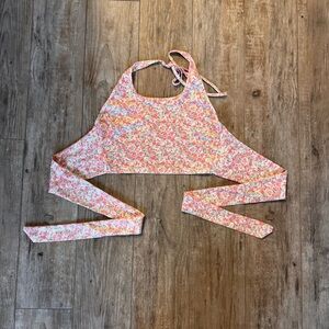 Floral Halter Crop Top